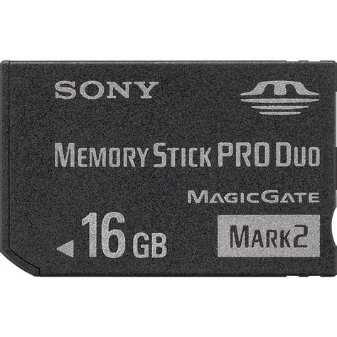 Sony 16 GB Memory Stick PRO Duo Flash Memory Card .